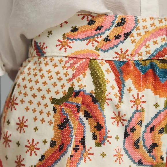 HTF Anthropologie Farm Rio Macaw Island Shorts